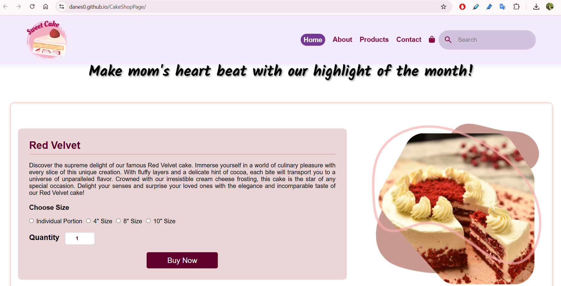 Screenshot of Project 3